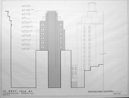 P7100100 Proposed West Elevation June 24 2003